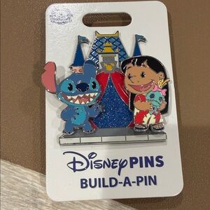 Disney Pins Build-A-Pin with Blue and Red Stitch and Lilo